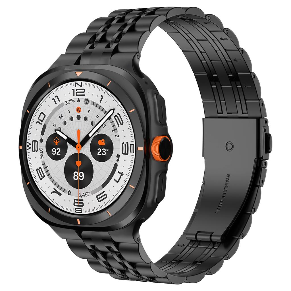 Řemínek z nerezové oceli pro Samsung Galaxy Watch Ultra 47 mm Bez mezery Náhrada z pevného kovu