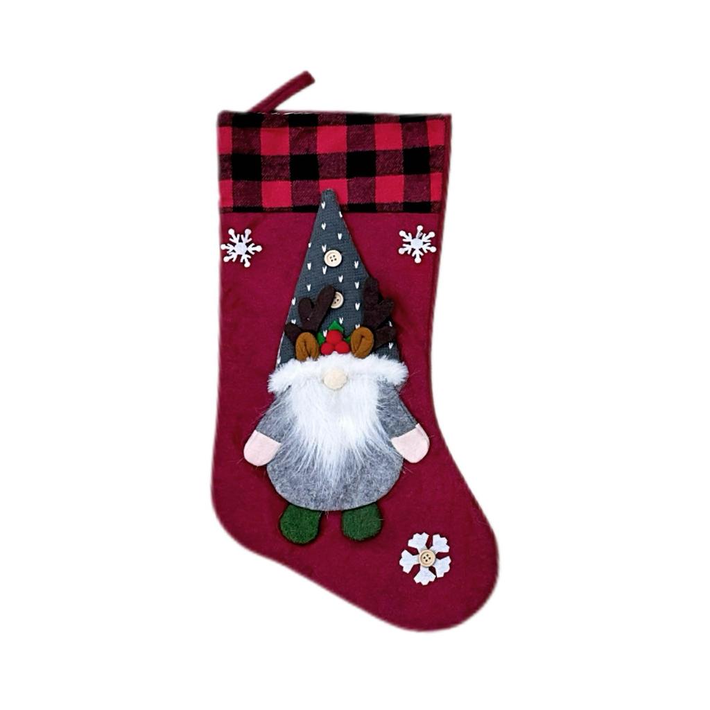 2025 Christmas Faceless Doll Stocking Pendant and Santa Gift Bags for Kids