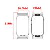 Zinc Alloy Protective Case Frame Watchband Connector for Garmin CIRQA Smart Band Accessories