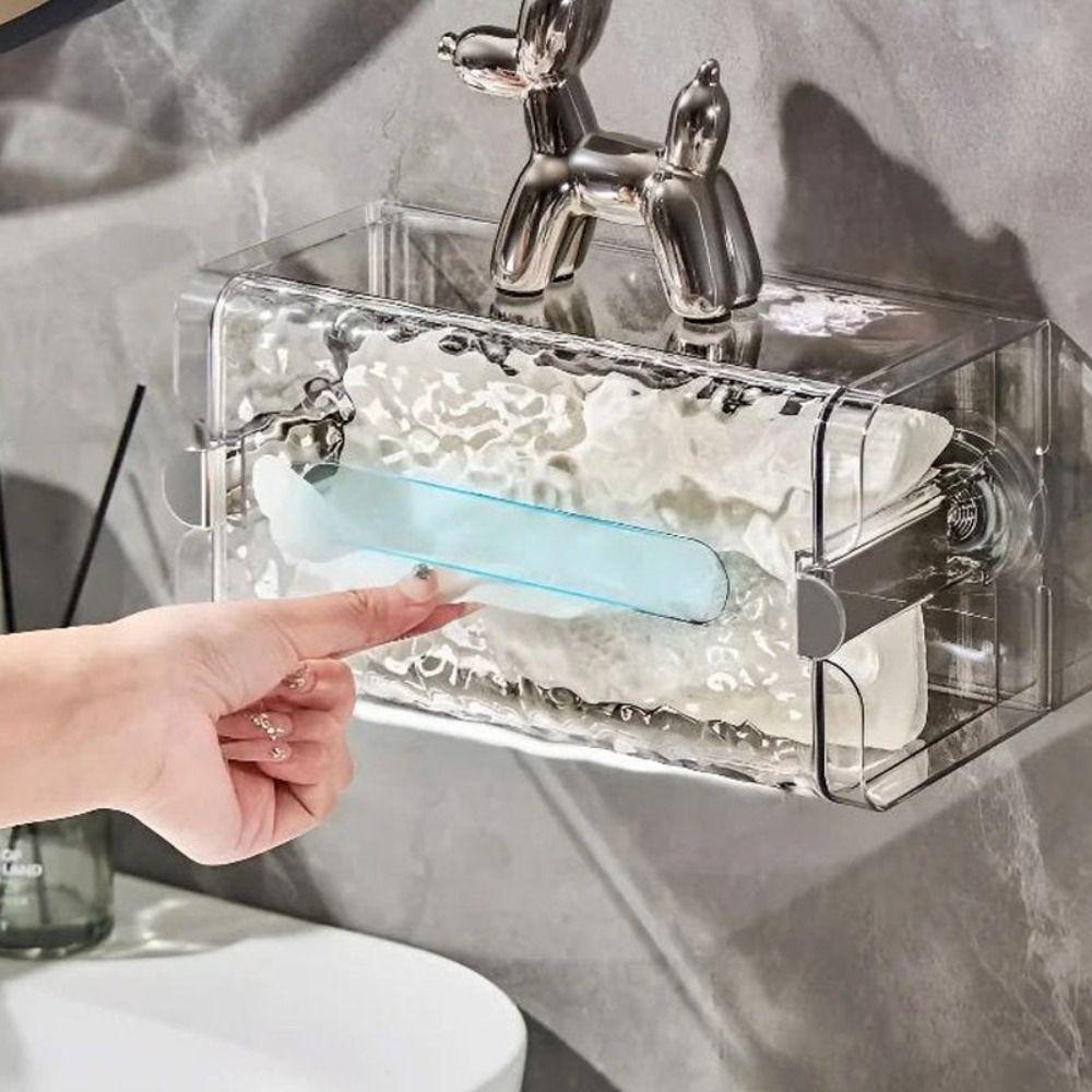 Taschentuchbox mit Gletschermuster zur Wandmontage, multifunktionale Toilettenpapierbox, praktische Taschentuchbox