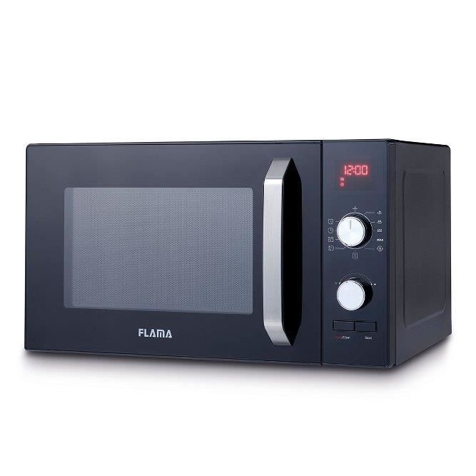 Micro-ondes Flama Noir 1837FL - 800W - 23L - 9 programmes automatiques