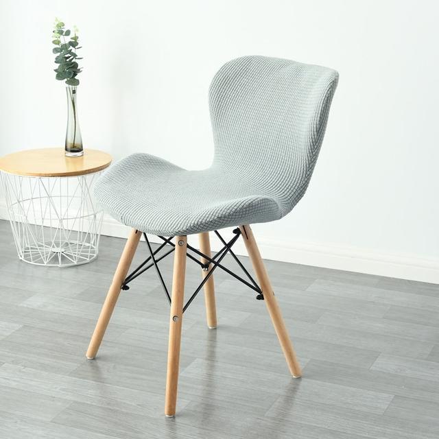1 /2 /4 /6pcs Curved Butterfly Chair Cover Spandex Dining Stool Chair Slipcover Funda Silla Asiento Stretch Washable Seat Covers