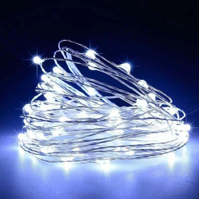 LED String Lights Atmosphere Small Colored Light USB Battery Powered Fairy Lights For Christmas Outdoor Room Festival Decor