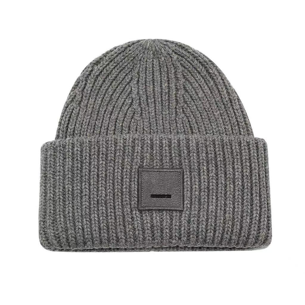 Classic Smiley Face Wool Knit Hat - Thickened, Unisex, European & American Style