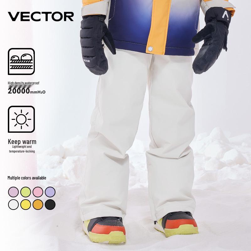 VECTOR Kids' Winter Ski Pants - Thick, Warm, Cold-Resistant for Boys and Girls