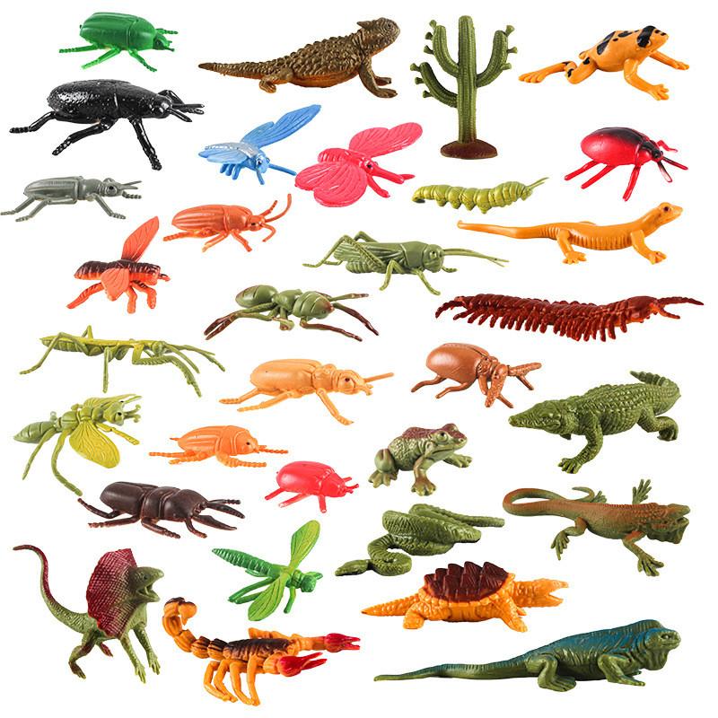 Mini Insect Model Set With Colorful Soft Rubber Figures For Educational Display And Collection