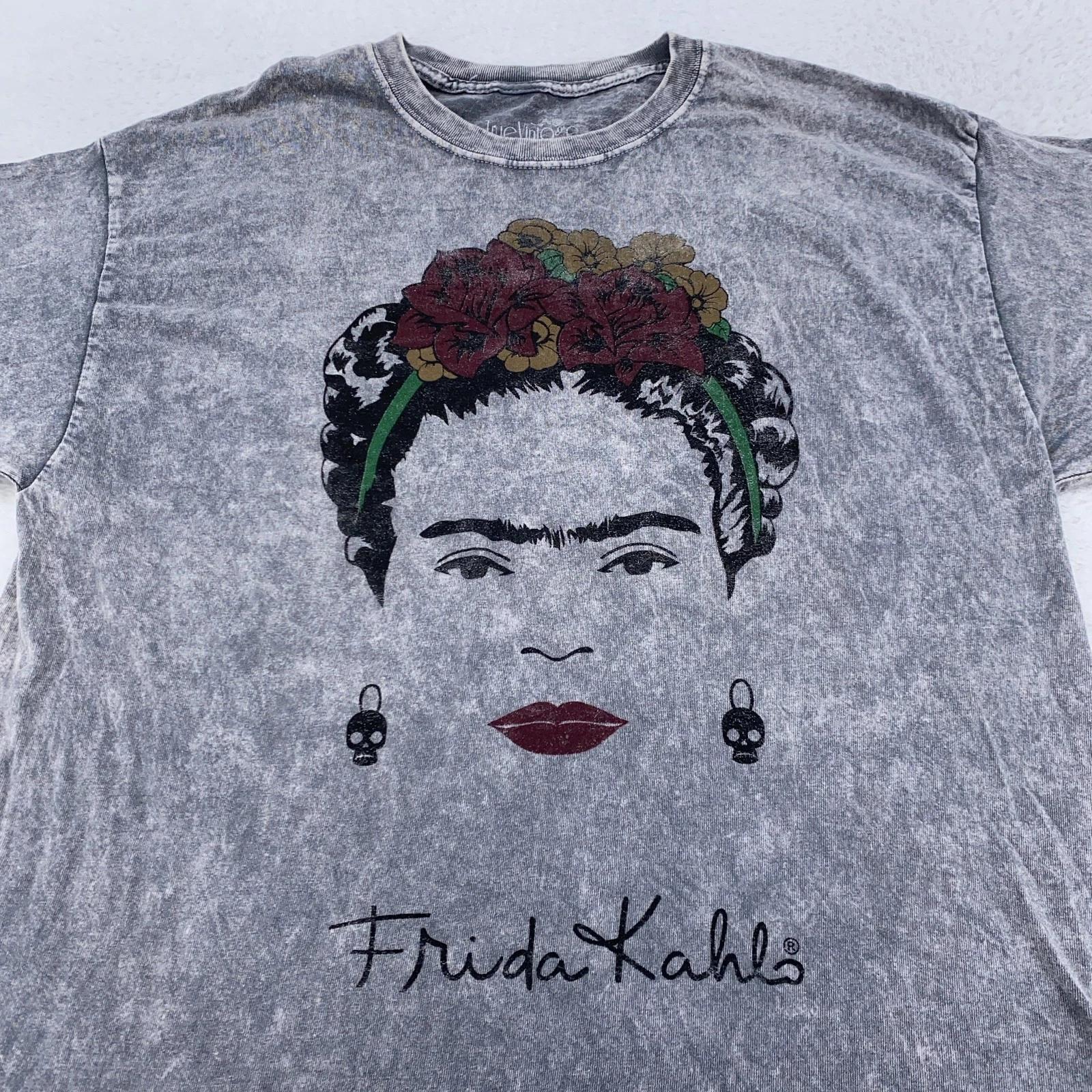 

Frida Kahlo Shirt Mens Medium True Vintage Los Angeles Graphic Art Tee XL