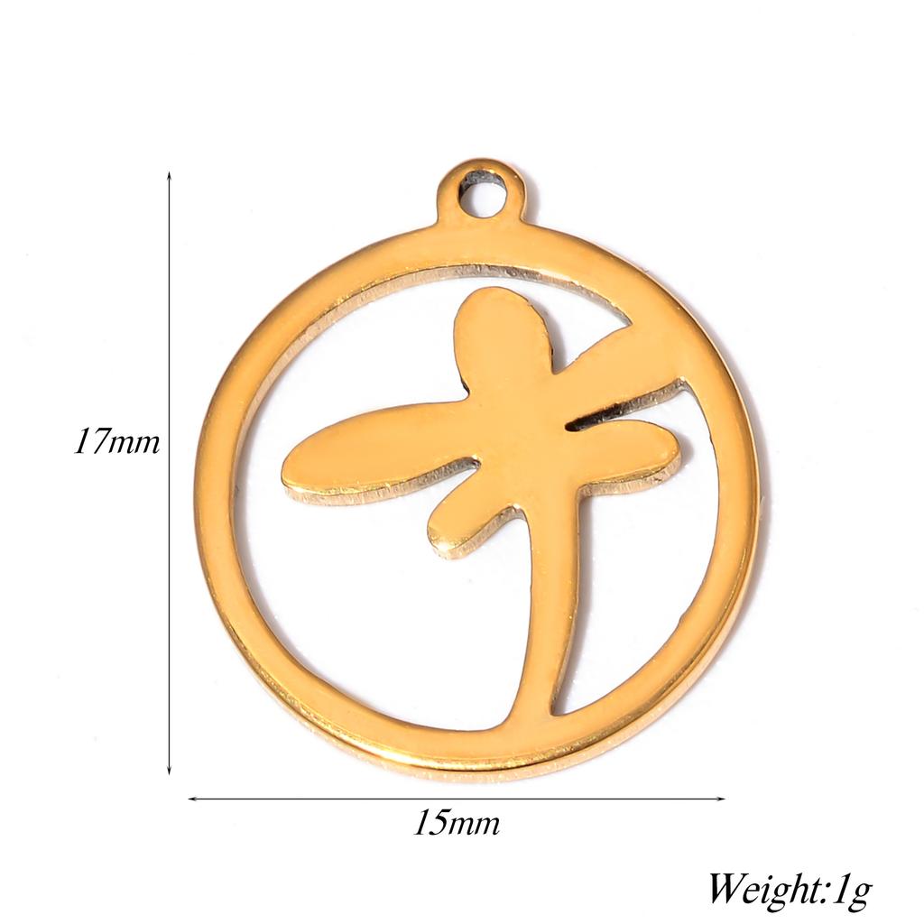 20pcs/lot Butterfly Heart David Star Angel Family Charms Stainless Steel Pendants Jewelry Making DIY Handmade Craft Wholesale