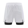 2024 Men's Quick-Dry Sports Shorts, Fake Two-Piece Design, Mid-Length with Inner Lining for Running or Training