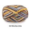 Aou Ou 5-Strand Variegated Milk Cotton Yarn Ball, Floral Medium-Thick, for Baby Scarves and Slippers.
