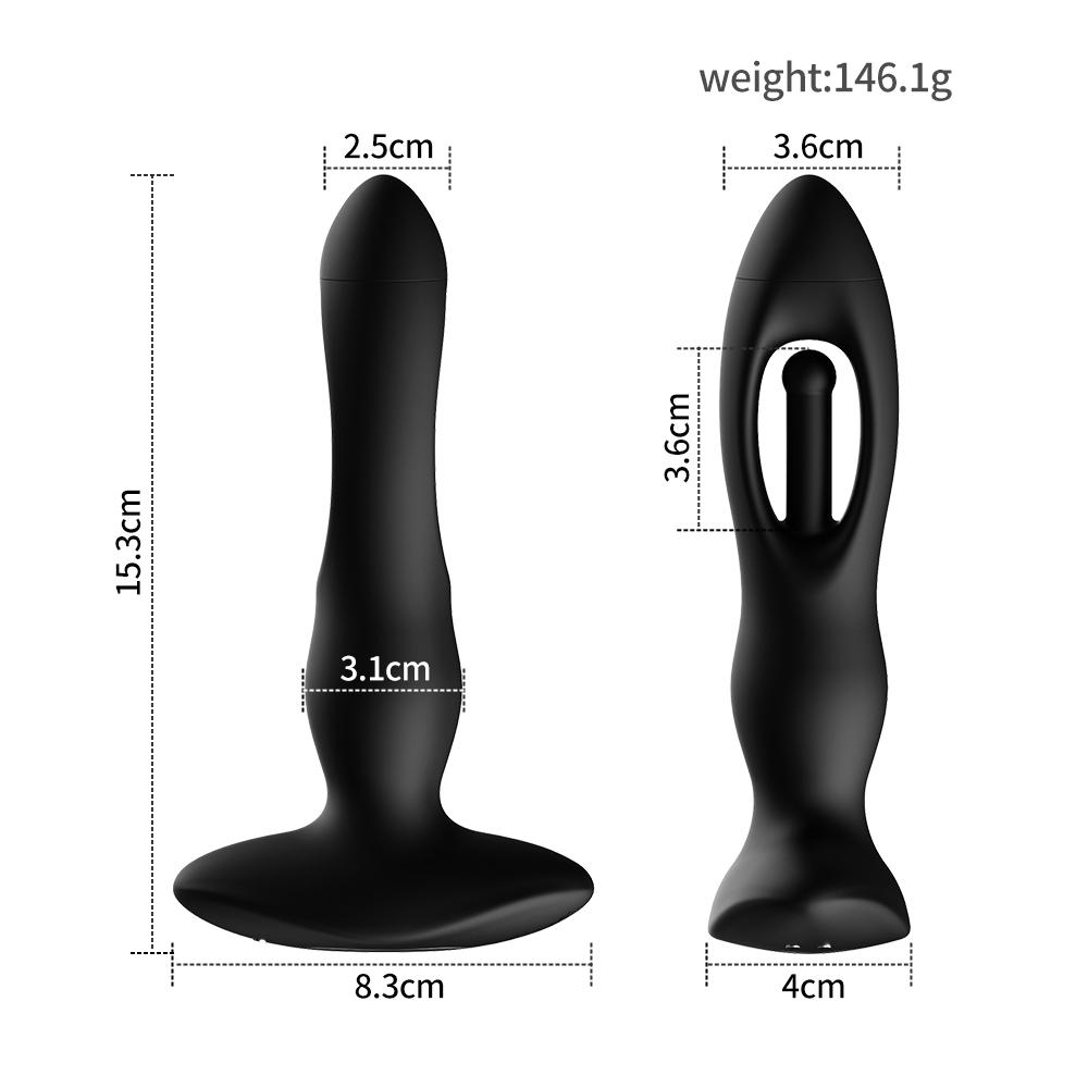 Prostate Massager Vibrating Butt Plug Anal Gspot Stimulating Vibrator Wireless Remote Sex Toy for Men Dildo