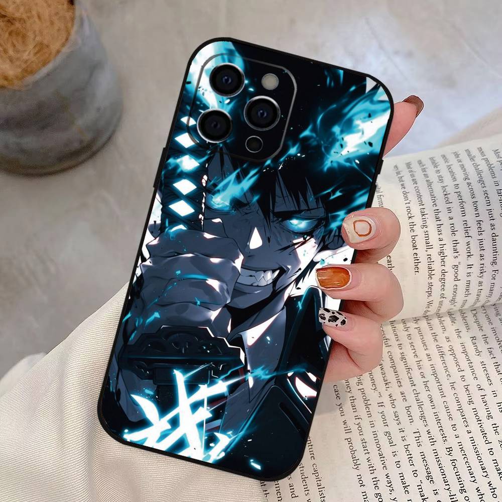 

Blue Exorcist Rin Okumura Phone Case For iPhone 17,16,15,14,13,12,11 Plus,Pro Max,XS,Soft Silicone Black Cover iPhone15Pro