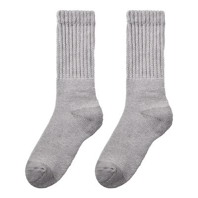 Gunze Fire Acedron Warm Wool Full Pile Warm Room Gray Socks, Moisture-Wicking, Heat-Generating, Blend, Knit, Deodorizing, Socks, AGY303, Men's,