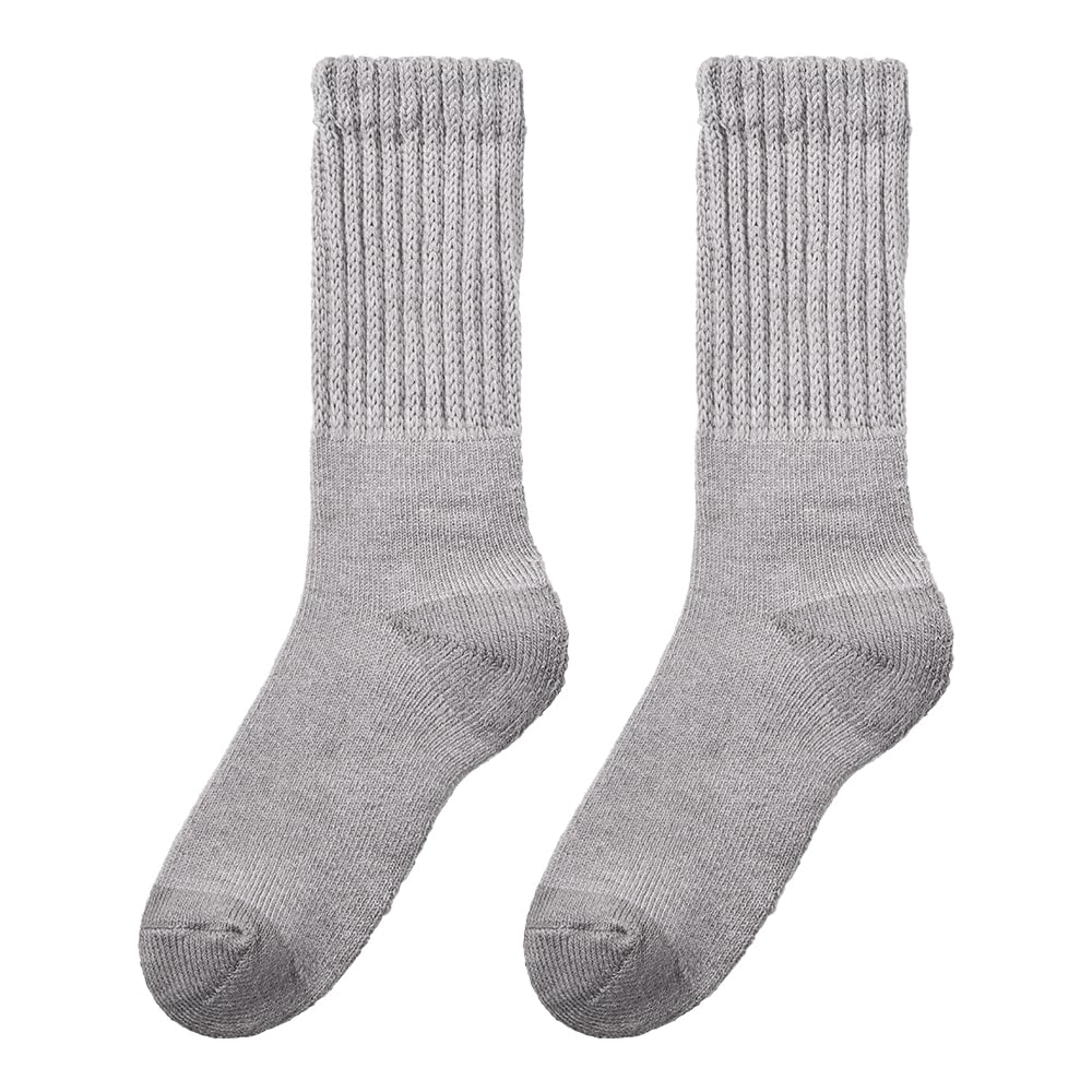 Gunze Fire Acedron Warme Wolle Vollplüsch Warme Zimmergraue Socken, Feuchtigkeitstransportierend, Wärmeerzeugend, Mischung, Gestrickt, Desodorierend, Socken, AGY303, Herren,