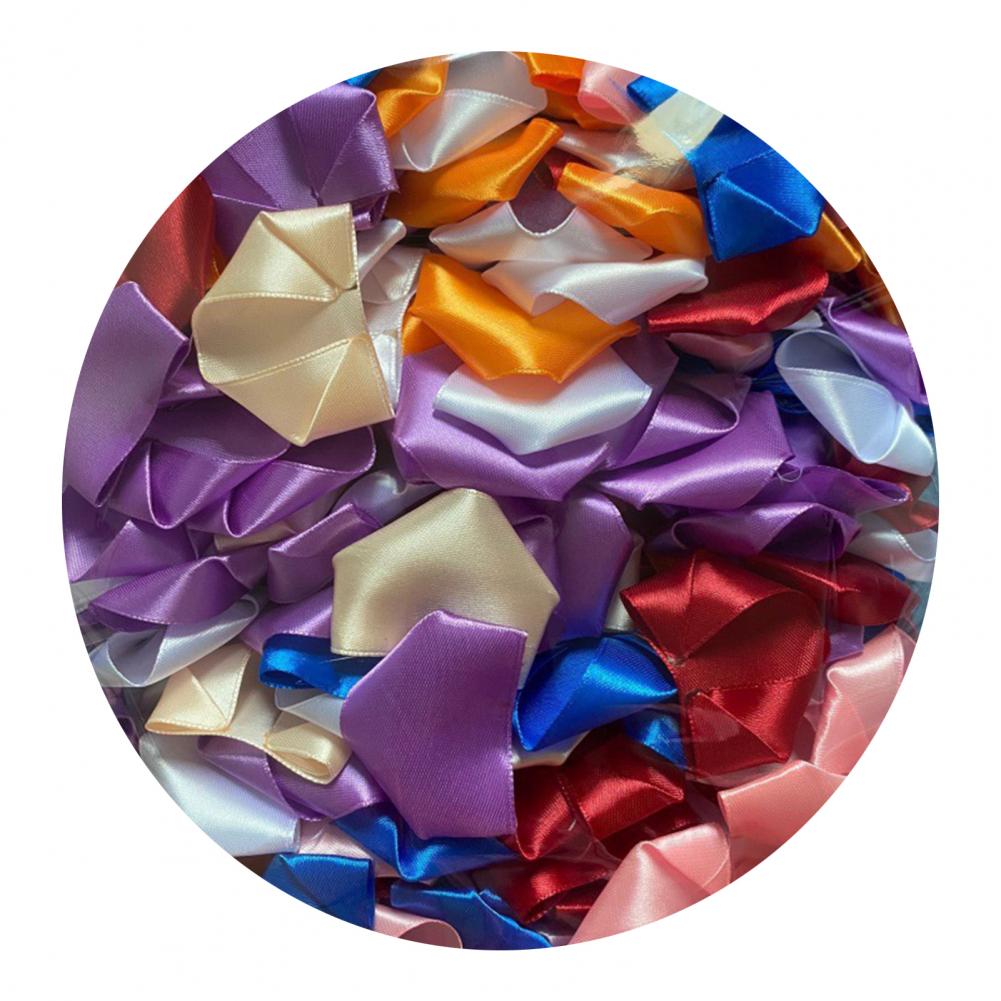 Floral Arrangement Accessories Handmade Satin Flower Petals Eternal Rose Petal Diy Bouquets for Wedding Anniversary Birthday