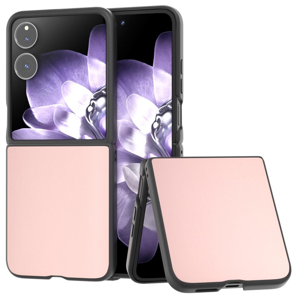 For Xiaomi Mix Flip 5G Case Anti-Scratch PU Leather Coated PC Phone Cover