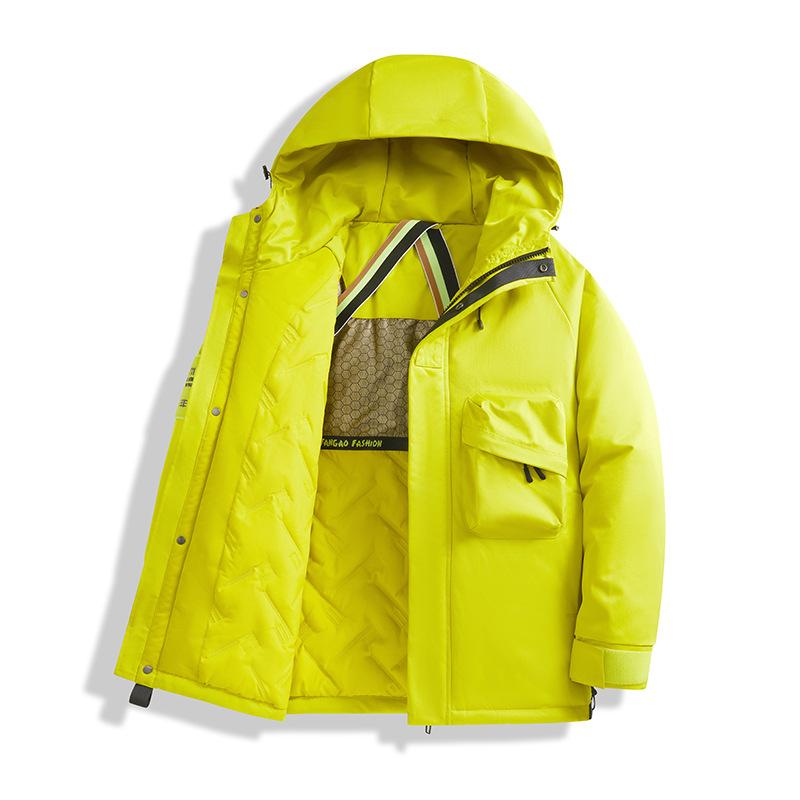 2023 Winter New High Arcade Performance Trendy Fashion Outdoor Tooling Three-proof Hooded Warm Cotton Clothes