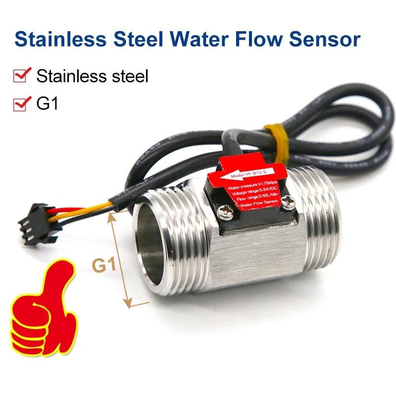 Intelligent Electronic Digital Flowmeter Meter Water Flow Sensor Measuring Flow Temperature Flow Velocity Integration G1 G1/2