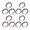 3Pcs Braided Headband with 8 Clips Each Multi-Tooth Layered Design Hair Hoop Women Girls Easy Styling Hair Accessories