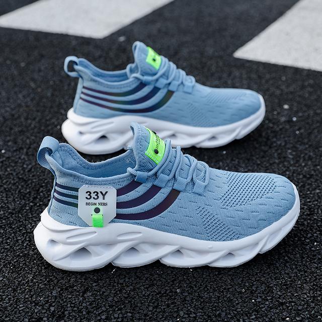 Herren Atmungsaktive Laufschuhe Herren Leicht Rutschfest Klassisch Sportlich Lässig Weiße Schuhe Damen Paar Mesh Sneakers Tenis Masculino