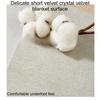 Handmade Texture Floral Arrangement Crystal Velvet Comfortable Foot Feel Water Absorption Anti Slip Living Room Carpet Doormat