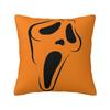 Halloween Horror Orange Ghost Pattern Pillowcover Decoration Cushions Cover Throw Pillow Case for Living Room Double-sided