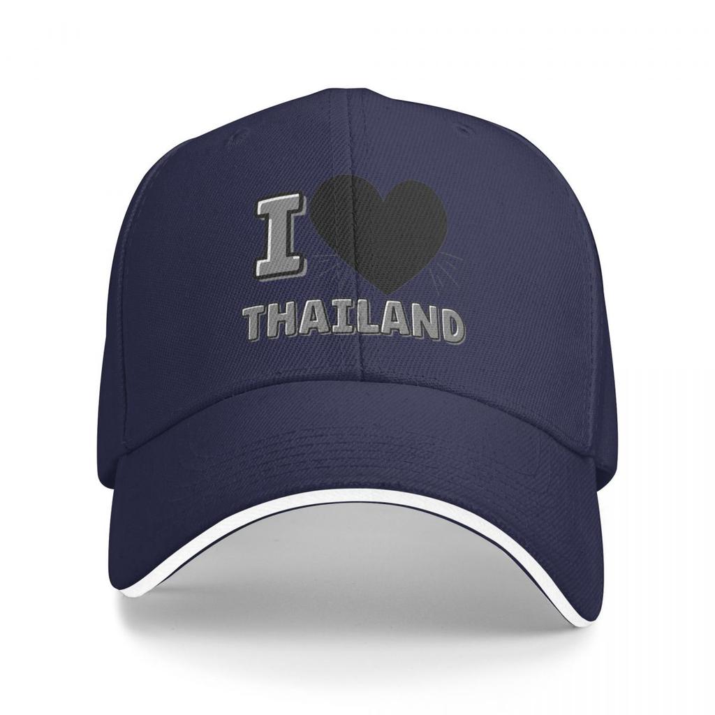 I Love Thailand Baseball Caps Snapback Baseball Hats Breathable Casual Casquette Outdoor Unisex