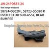 2024 Toyota Prado Rear Mudguard Bumper 58724-0G020L/58723-0G020R