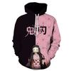 Unisex Anime-Inspired 3D Digital Print Hooded Sweatshirt Loose Fit Casual Streetwear