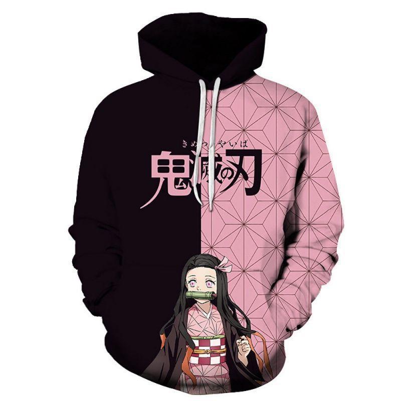 Unisex Anime-Inspired 3D Digital Print Hooded Sweatshirt Loose Fit Casual Streetwear