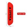 4PCS/set Car Reflective Strips Warning Stickers For Kia Ceed Sportage Rio 3 4 Picanto Sorento Borrego Soul Car Door Stickers