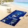 ASTRO BOT Custom Name Print Beach Towel, Large Soft Quick Dry Towel for Beach Camping Swimming