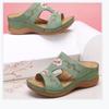Women's Casual Slippers Fashion Hollow Flowers Wedge Sandals Outdoor Embroidered Platform Comfortable Beach shoes for women