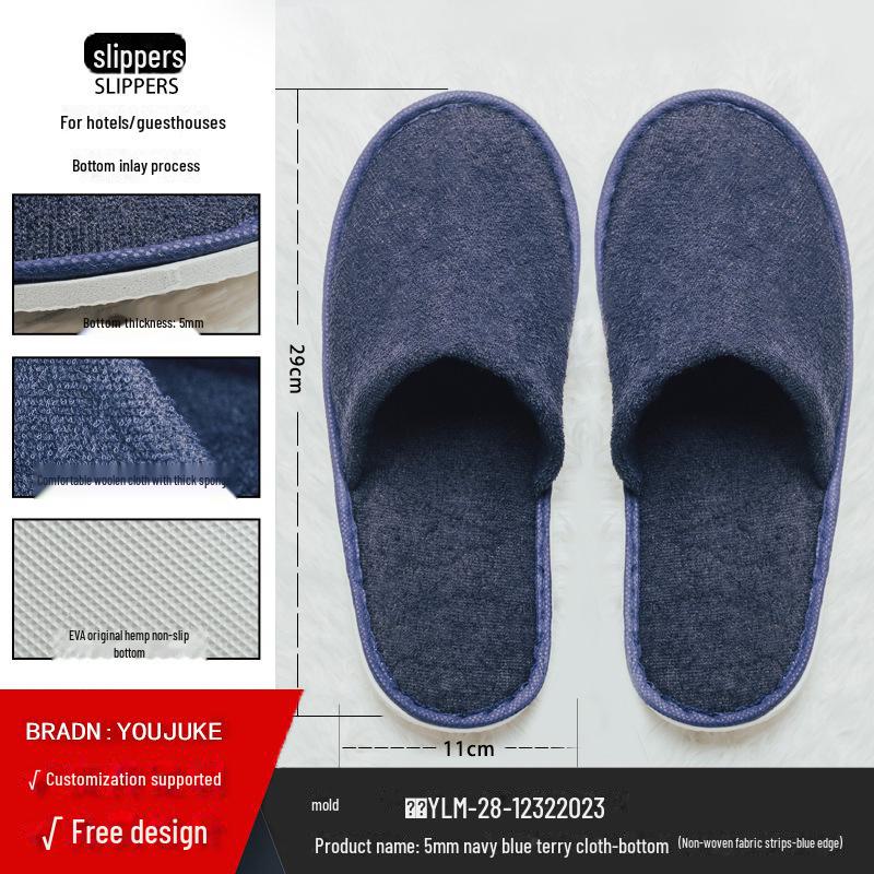 Disposable Non-Slip Slippers for Hotels, Homestays, and Spas