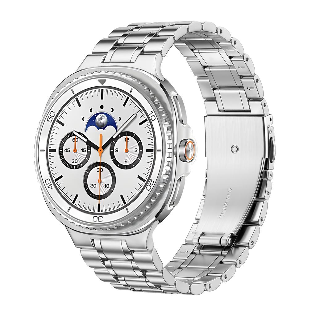 No Gaps Stainless Steel Band For Samsung Galaxy Watch 8 44mm 40mm / Watch8 Classic 46mm Metal Strap Bracelet