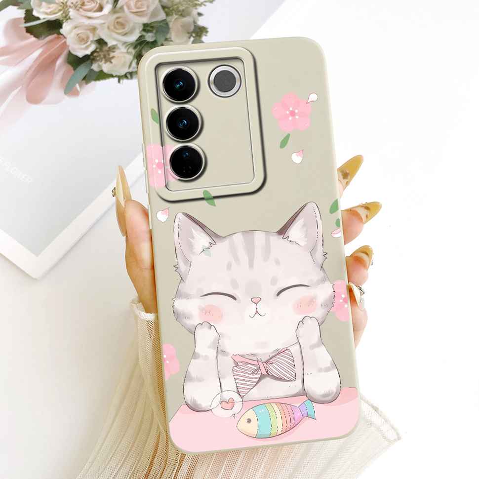 For Vivo S16E Casing Cute Rabbit Candy Painted Cover Phone Case For Vivo S 16E S16E Soft V2239A Shell 6.62" Fundas