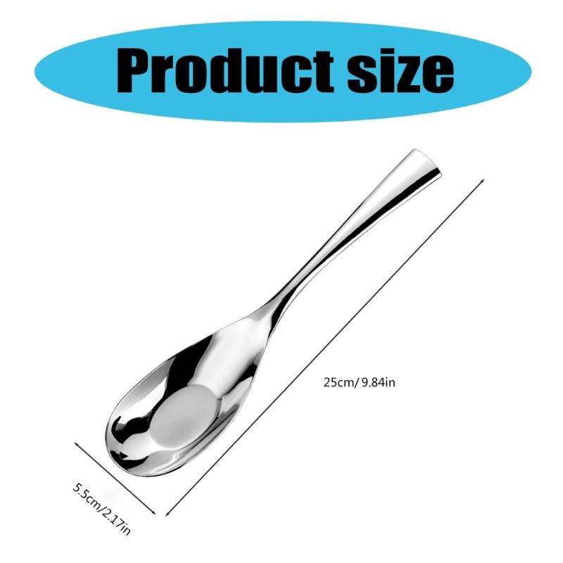 Elegant Mirror Polished Serving Spoon Practical 316L Stainless Steel Serving Spoon Perfect Thick Flatware for Dining
