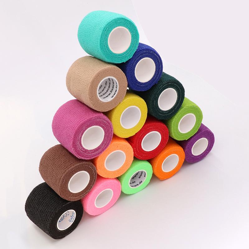 10 Rolls Athletic Wrap Tape Self Adhesive Elastic Bandage Sports Protector Knee Finger Wrist Pet Shoulder Tattoo Accessories