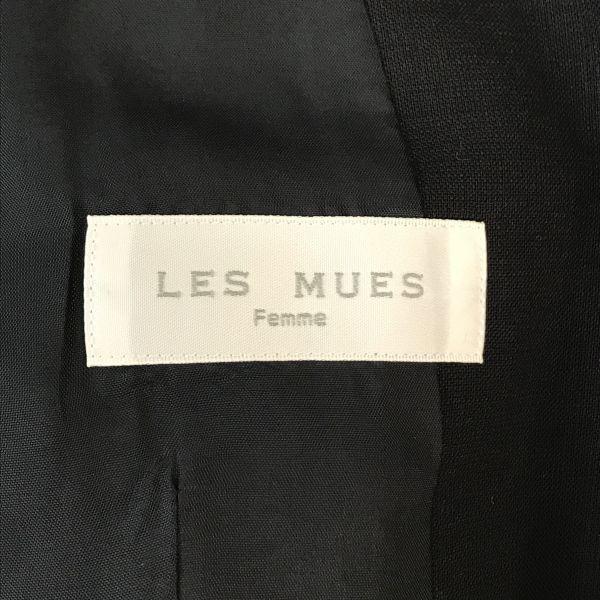 Made in Japan LES MUES 100% Wool Blazer Women’s M Black Cupra Lining(USED)