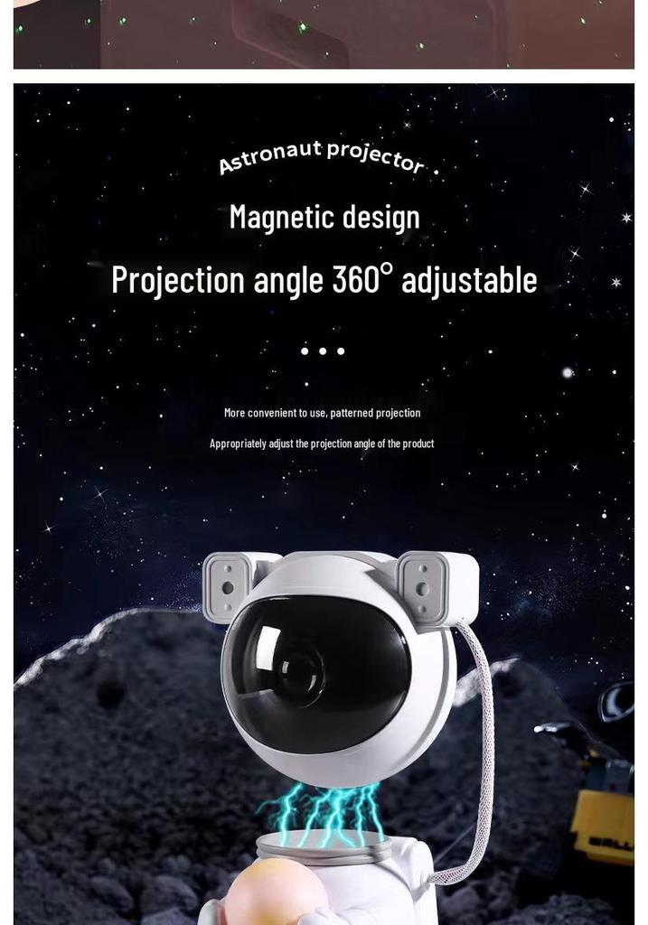 Starry Sky Astronaut Projection Lamp - Children's Decorative LED Night Light