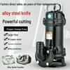 220V Submersible Sewage Pump with Blade for Septic Tanks & Biogas Digesters