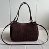 Cross-border First-layer Matte Cowhide Woven Parachute Bag Autumn and Winter Portable Bucket Bag Versatile Shoulder Messenger Women's Bag