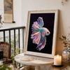 Handmade DIY Pearl Painting Rumble Fish Theme Bedroom Living Room Frameless Diy Handmade Sticky Diamond Creative Canvas Painting