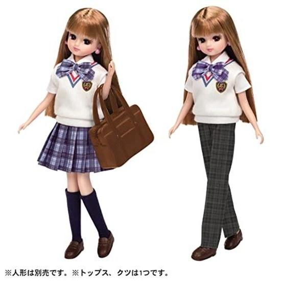 Takara Tomy Licca-chan Dress LW-08 School Uniform Coordination Set Dress-up Toy 3 Years Up