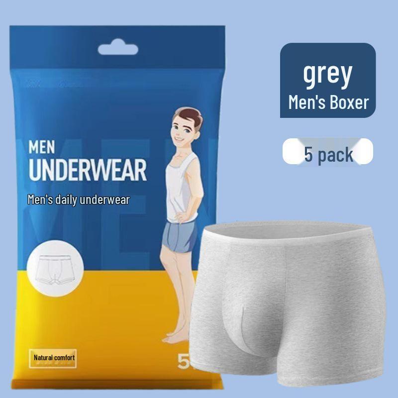 Calzoncillos bóxer desechables de algodón para hombre - Empaquetados individualmente