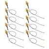 10PCS Coaxial Adapter Cable RF Signal Extension Cables 50 Ohms for GPS Systems Receivers Scanners