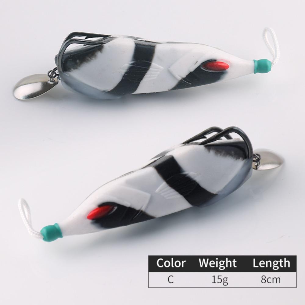 With Hook Frog Fishing Lure Silicone Material Artificial Fishing Lure Trout Fishing