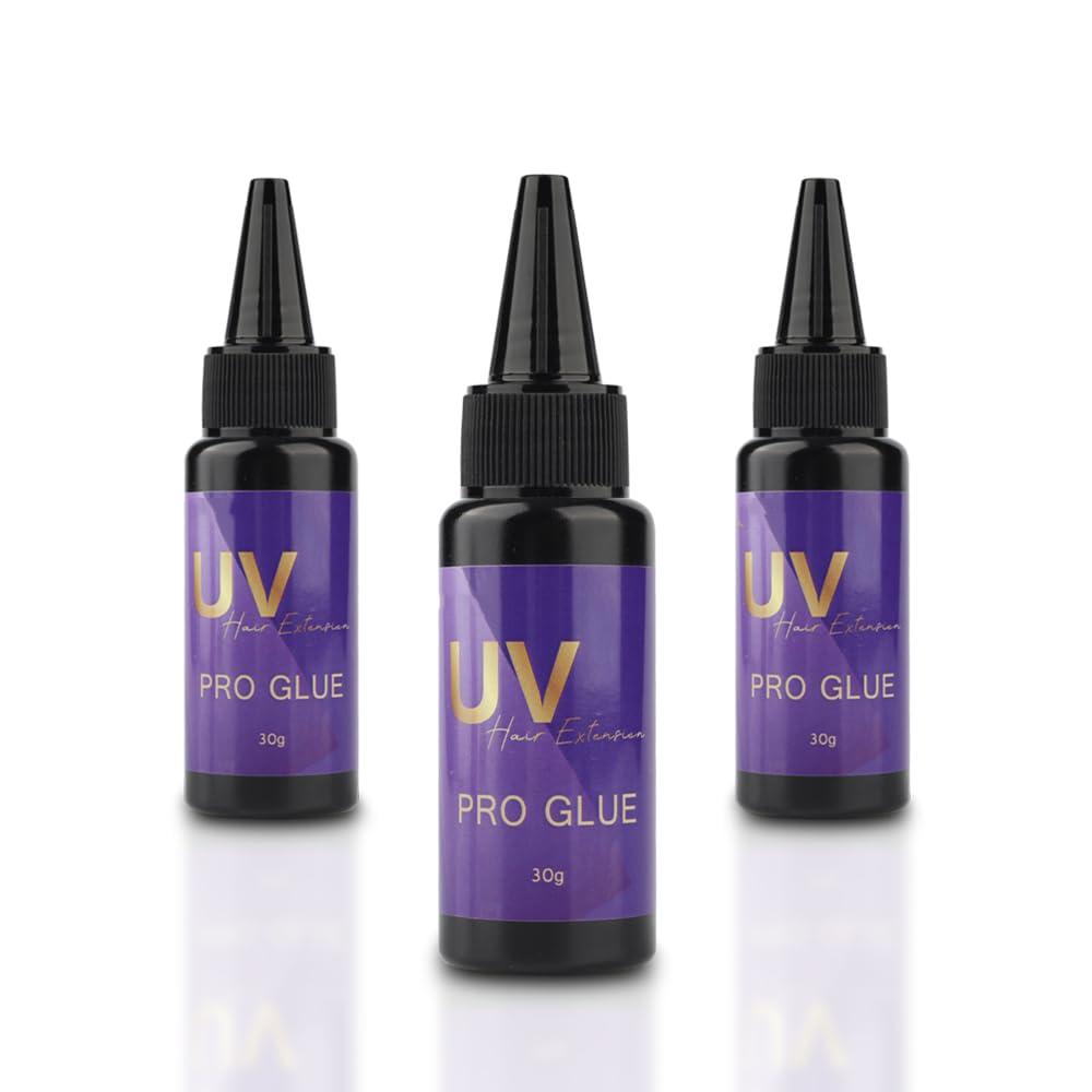 30g UV Hair Glue  Invisible Hair Extension Glue Waterproof Seamless Fast Drying Hair Extension Glue Hair Adhesive Invisible Extension