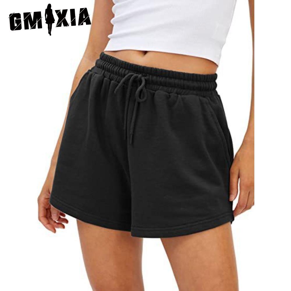 GMXIA Women's Fashion Casual Solid Color Print Pants & Capris