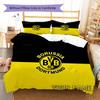 Borussia Custom Name Pattern Bedding,Quilt Set Quilt Cover Pillowcase Home Birthday Gift(1 * Duvet Cover + 2 * Pillowcase, Without Core)